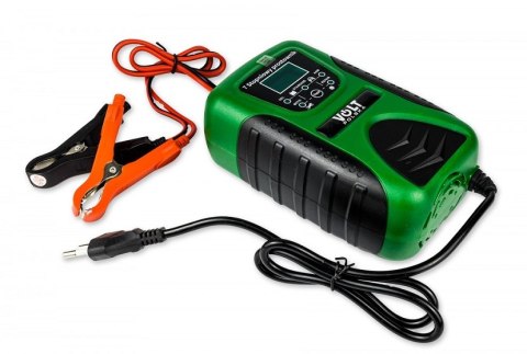 PROSTOWNIK AUTOMATYCZNY Z LCD 12V 8A COMPACT GREEN