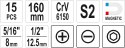 WKRĘTAK UDAROWY Z MAGNETYCZNYMI KOŃCÓWKAMI 15SZT