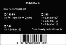 ZESTAW WKRĘTAKÓW KRAFTFORM LASERTIP + WIESZAK, 6 CZĘŚCI