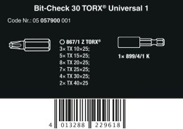 ZESTAW BITÓW BIT-CHECK 30 TX UNIVERSAL 1 SB, 30 CZ.