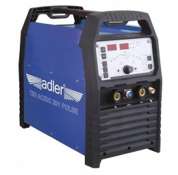 ADLER SPAWARKA TIG AC/DC 201 PRZYŁBICA LIDER-380S ZESTAW DLA WYMAGAJĄCYCH