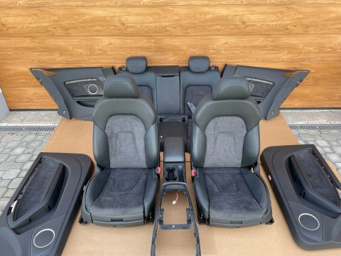 AUDI A5 8T LIFT COUPE KOMPLET FOTELI fotele ALCANTARA grzane pamięć