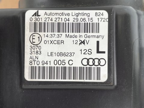 AUDI A5 8T LIFT Oryginalna KOMPLETNA LAMPA LEWY PRZÓD