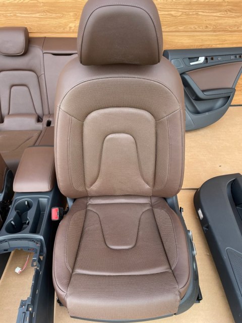 AUDI A5 8T LIFT SportBack KOMPLET FOTELI grzane pamięc BRĄZ