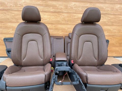 AUDI A5 8T LIFT SportBack KOMPLET FOTELI grzane pamięc BRĄZ