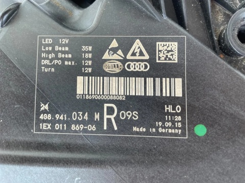 Audi A7 4G8 LIFT Maska zderzak błotnik pas S-LINE wersja USA