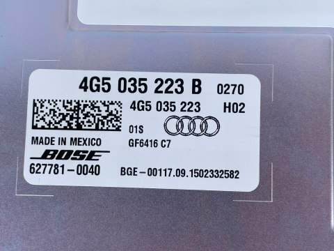 Audi A7 A6 C7 Oryginalny Wzmacniacz audio BOSE 4G5035223B