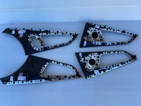 Audi A7 C7 4G8 LIFT Komplet Oryginalnych dekor drzwi drewno AJ3