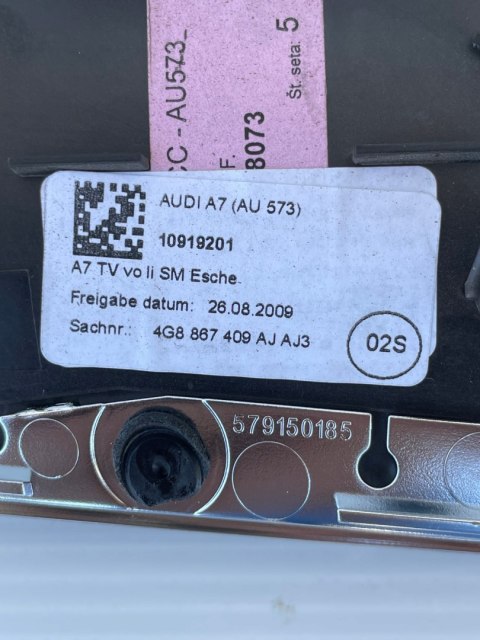 Audi A7 C7 4G8 LIFT Komplet Oryginalnych dekor drzwi drewno AJ3