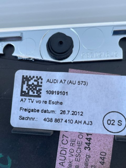 Audi A7 C7 4G8 LIFT Komplet Oryginalnych dekor drzwi drewno AJ3