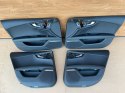 Audi A7 C7 4G8 LIFT komplet tapicerek boczki drzwi (4x) skóra BOSE