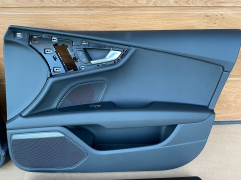 Audi A7 C7 4G8 LIFT komplet tapicerek boczki drzwi (4x) skóra BOSE