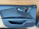 Audi A7 C7 4G8 LIFT komplet tapicerek boczki drzwi (4x) skóra BOSE