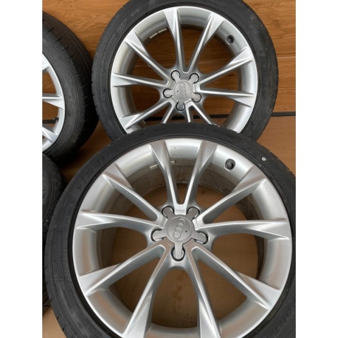Oryginalne felgi Audi A5 8T 18" + opony Dunlop Sport Maxx GT – komplet OEM Oryginalne felgi Audi A5 8T 18" + opony Dunlop Sport Maxx GT – komplet OEM