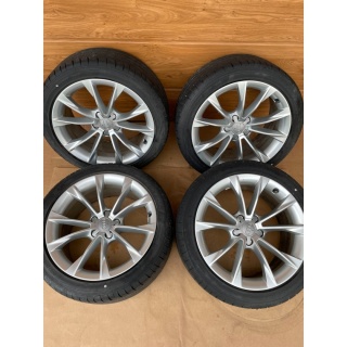 Oryginalne felgi Audi A5 8T 18 + opony Dunlop Sport Maxx GT – komplet OEM