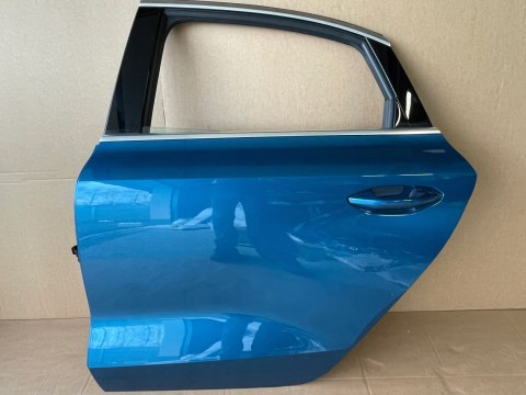 AUDI A3 8Y SEDAN Oryginalne DRZWI LEWY TYŁ LZ5Z Atoll Blue