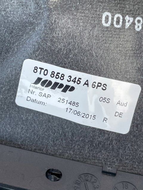 AUDI A5 8T LIFT OSŁONA KOLUMNY KIEROWNICY 8T0858345A