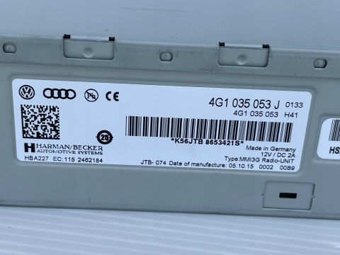 Audi A4 B8 A5 8T Lift A6 A7 Oryginalny Tuner Radio MMI 4G1035053J