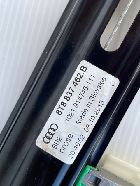 Audi A5 8T LIFT Podnośnik Szyby Prawy Przód 8T8837462B ORYGINAŁ