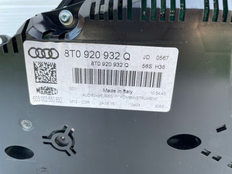 Audi A5 8T Lift 2.0 TFSI DSG Licznik Zegar 8T0920932Q Oryginał