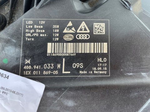 Audi A7/S7/RS7 4G8 LIFT Lampy Full LED (USA) 4G8941033M 4G8941034M