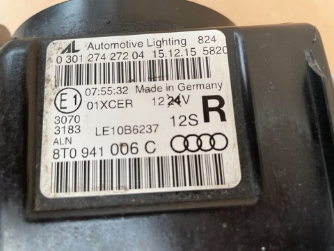 AUDI A5 8T LIFT ORYGINALNA KOMPLETNA LAMPA PRAWY PRZÓD