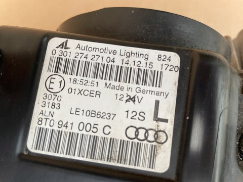 AUDI A5 8T LIFT Oryginalna KOMPLETNA LAMPA LEWY PRZÓD