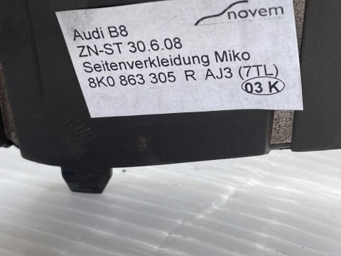 Audi A5 8T Listwa ozdobna tunelu DREWNO 8K0863305R oryginał