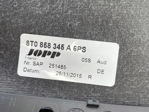 OSŁONA kolumny kierownicy Audi A5 8T LIFT 8T0858345A Oryginał