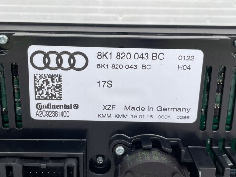 PANEL KLIMATYZACJI Audi A5 8T A4 B8 Oryginał 8K1820043BC