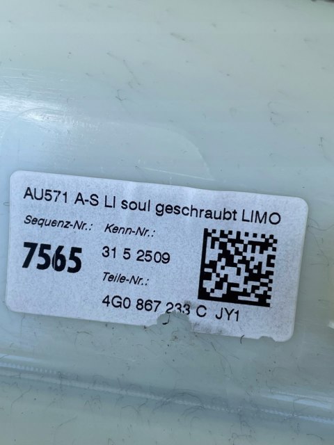 AUDI A6 C7 POSZYCIE TAPICERKA SŁUPKA A LEWE S-line