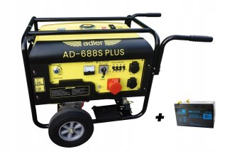 ADLER AD-688S PLUS AGREGAT PRĄDOTWÓRCZY 230/400V 6,8 kW AVR ROZRUSZNIK