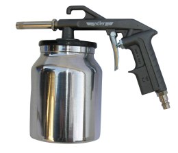 Pistolet do piaskowania ze zbiornikiem