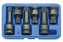 Zestaw - Nasadki udarowe SPLINE Cr-Mo krótkie długie 1/2" 6szt AD-06S
