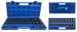 Zestaw nasadki udarowe 12-kątne Cr-Mo krótkie długie 1/2" 35szt AD-35KD/12