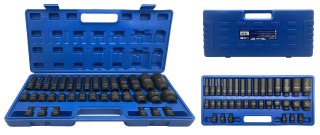 Zestaw nasadki udarowe Cr-Mo krótkie długie 1/2" 35szt AD-35KD