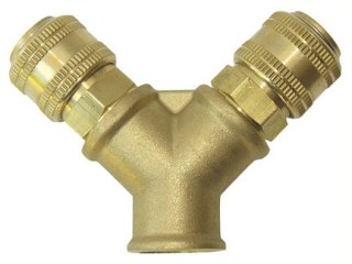 BLISTER dwójnik 1/2" mosiężny