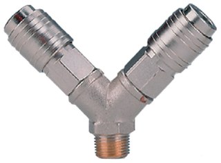 BLISTER dwójnik 3/8"Z