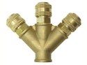 BLISTER trójnik 1/2" mosiężny