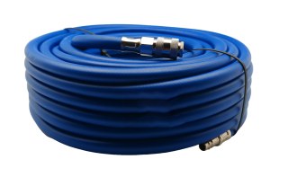 Przewód prosty 10mm PCV BLUE zbrojony ze złączami - 25m NOWOŚĆ