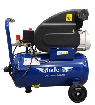 Sprężarka powietrza ADLER AD2020-25-8bar 230V akcesoria