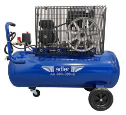Kompresor olejowy ADLER AD400-100-3 230V – zbiornik 100L, pompa 2-cylindrowa