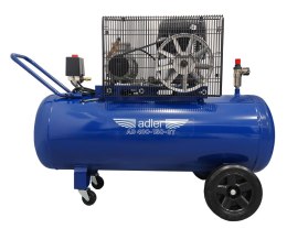 Kompresor olejowy ADLER AD400-150-3T 400V 150L – pompa 2-cylindrowa, osłona i koła