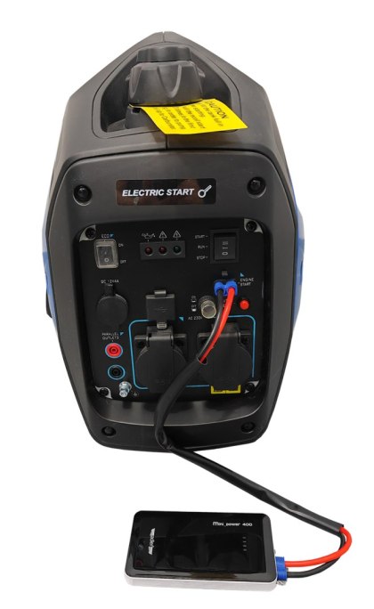 Zestaw - Agregat prądotwórczy inwertorowy Euro 5 z rozrusznikiem 230V AD-2200S/PLUS MINI 400